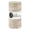 BOBBINY Regular — Corde macramé peignée 3 mm 100 m beige