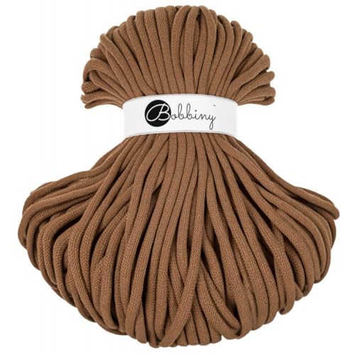 BOBBINY Jumbo — Corde macramé tressée 9 mm 100 m Caramel