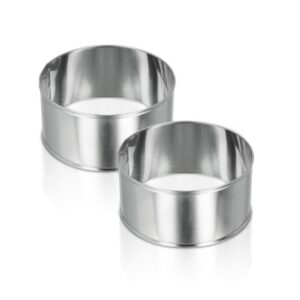 METALTEX Store — 2 cercles à pâtisserie inox 8,5 cm