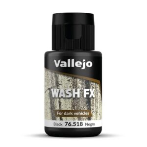 VALLEJO Model Wash — Peinture de lavis acrylique noire 35 ml