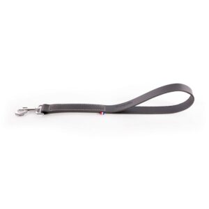 MARTIN 499 Bicolor — Laisse courte pour chien en cuir noir 50 cm