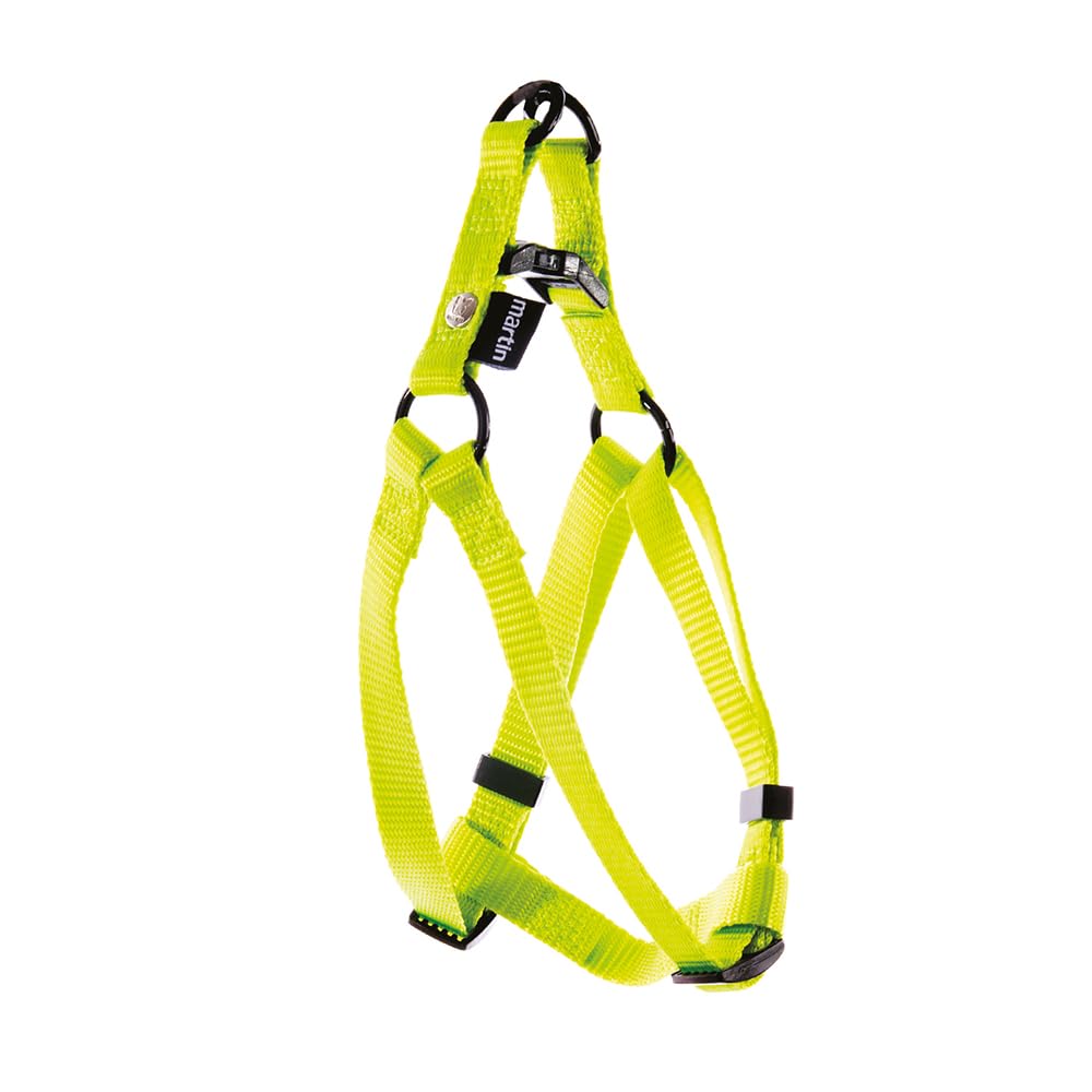 MARTIN SELLIER — Harnais baudrier classique en nylon vert citron