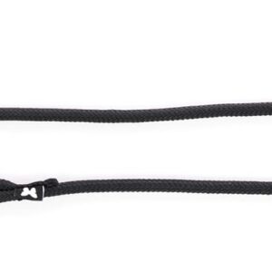 MARTIN — Laisse ronde classique en nylon pour chien 100 cm Noir