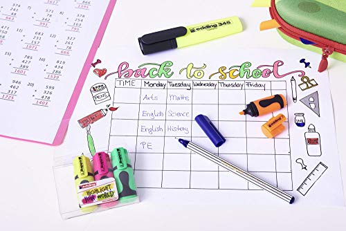 EDDING 7 Mini-surligneur — lot de 10 jaunes pastel – Image 5