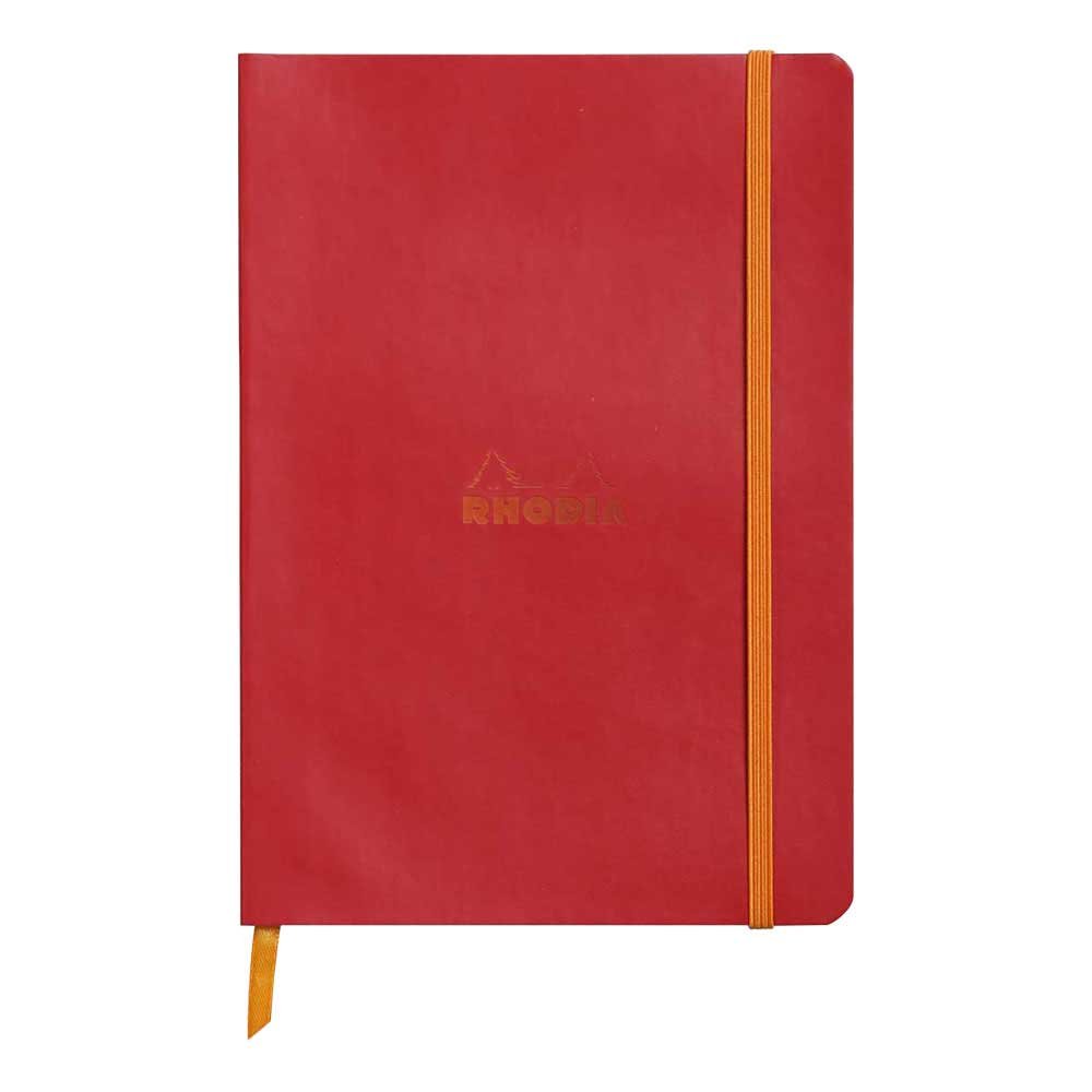 RHODIA — Carnet souple A5 pointillés 160 pages coquelicot