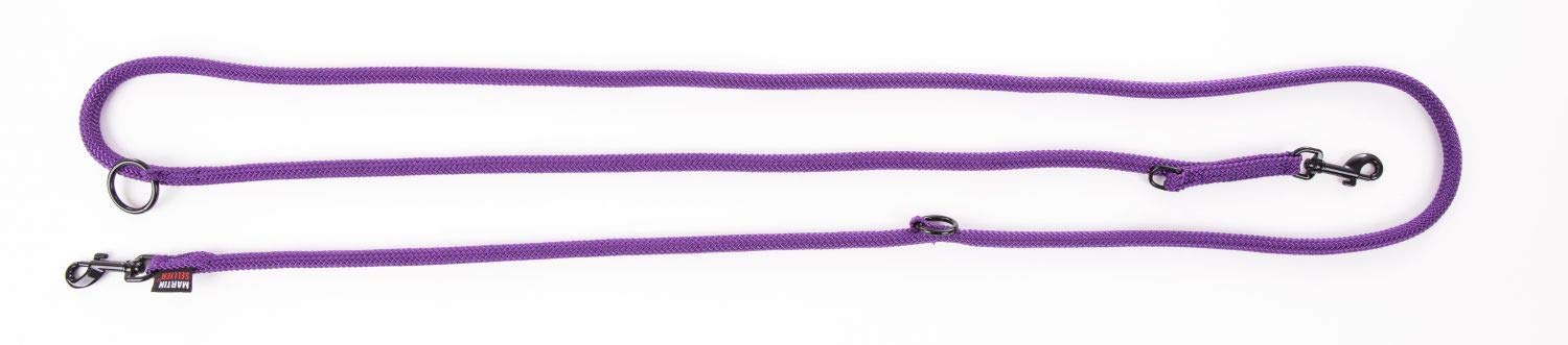 MARTIN — Laisse de dressage multiposition en nylon mauve