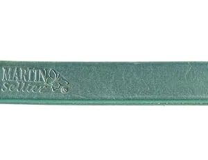 MARTIN Sellier Classique — Laisse courte en cuir vert 50 cm