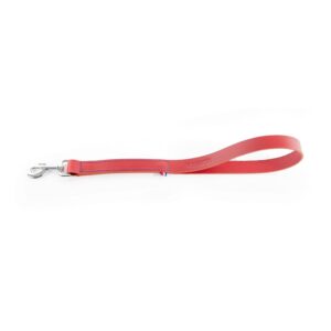 MARTIN — Laisse courte pour chien en cuir rouge 50 cm