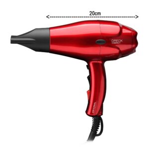 SIBEL Origin Dreox Compact — Sèche-cheveux rouge métallisé 2000 W