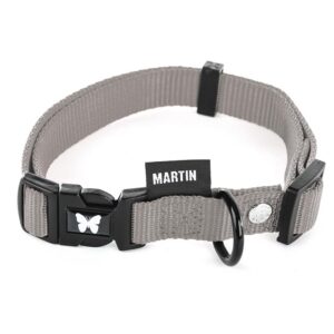 MARTIN — Collier classique réglable en nylon gris
