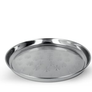 METALTEX — Plateau en acier inoxydable Ø 32 cm