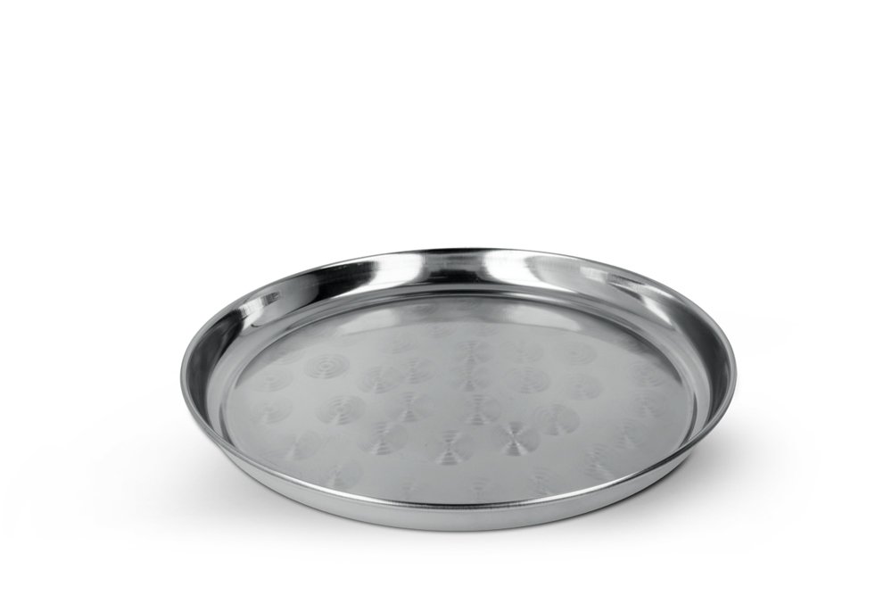 METALTEX — Plateau en acier inoxydable Ø 32 cm