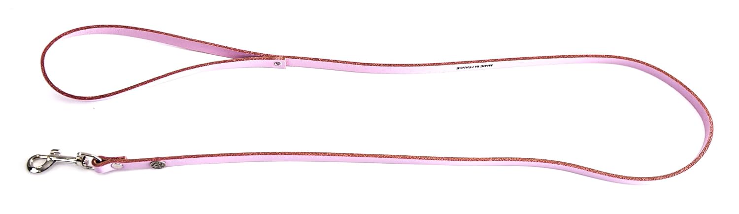 MARTIN — Laisse en cuir coloré classique coupé franc