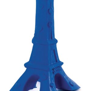 MARTIN — Jouet pour chien Tour Eiffel en latex 15 cm bleu