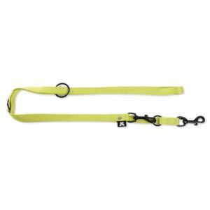 MARTIN — Laisse multiposition classique en nylon vert citron