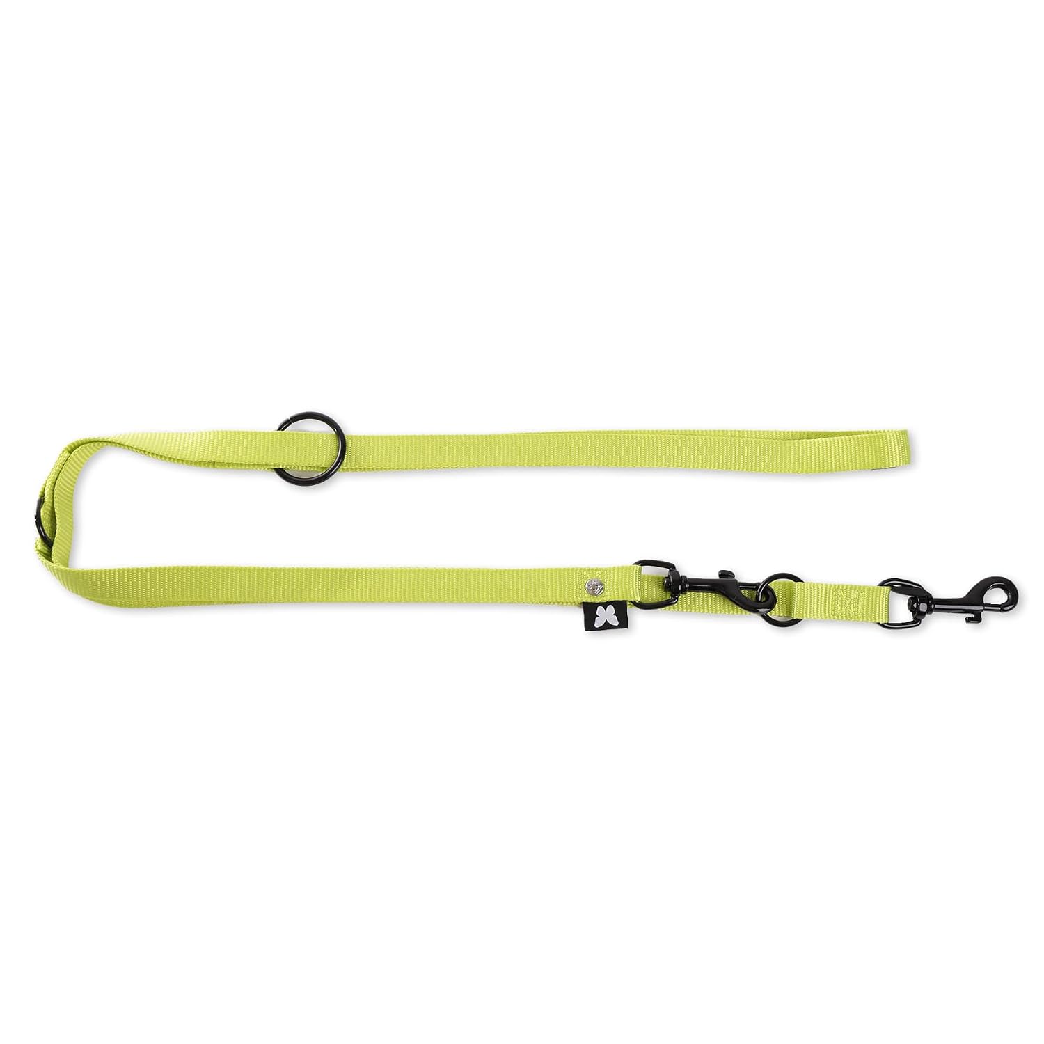 MARTIN — Laisse multiposition classique en nylon vert citron