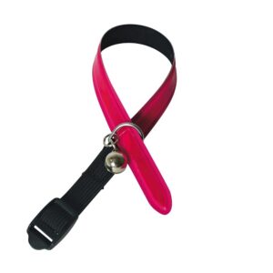 VIVOG — Collier réfléchissant pour chat rose 30 cm
