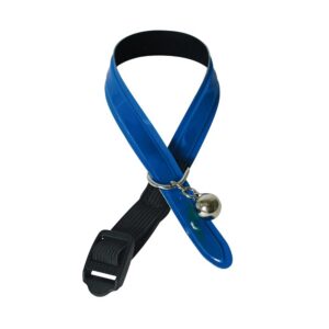 VIVOG — Collier réfléchissant pour chat bleu 30 cm x 12 mm