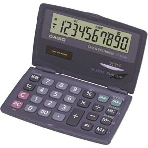 CASIO SL-210 T — Calculatrice de poche avec taxes/devises