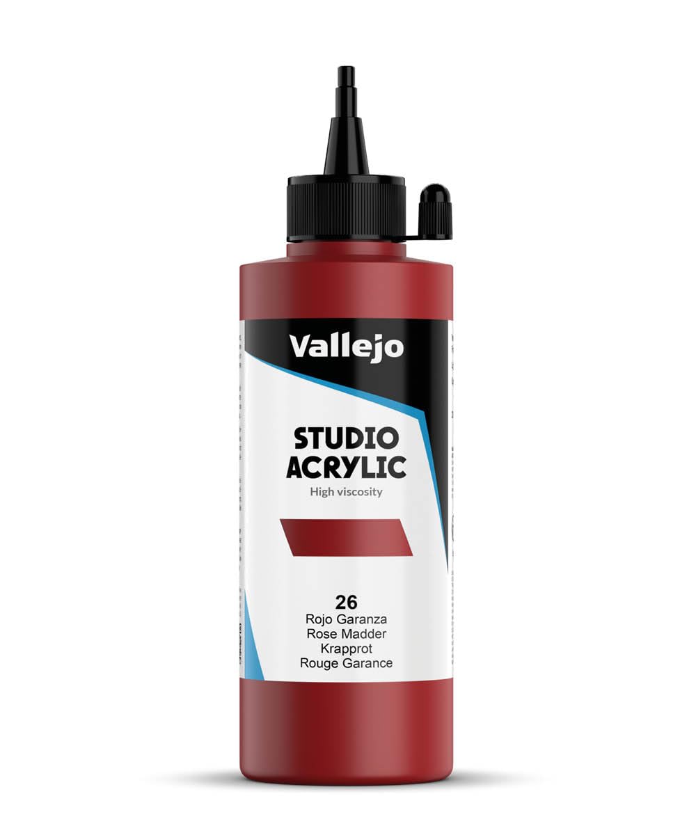 VALLEJO Studio Acrylique — Peinture acrylique 200 ml Rose madder