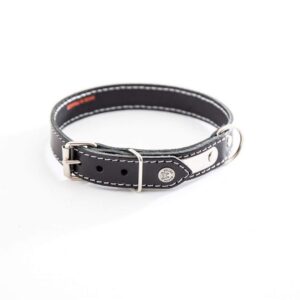 MARTIN SELLIER — Collier pour chien noir 22 à 47 cm