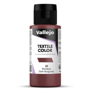 VALLEJO — Peinture textile 60 ml Dark Burgundy