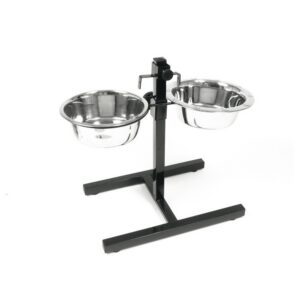 MARTIN — Support de gamelles pour chien inox 2x1,75 L