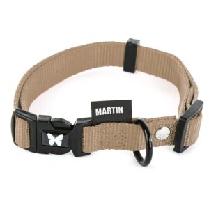 MARTIN SELLIER — Collier réglable en nylon beige 10-20/30