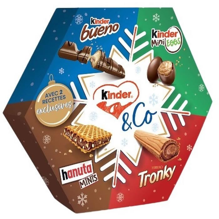 KINDER & Co — Bonbons chocolat noisette et gaufrettes 174 g