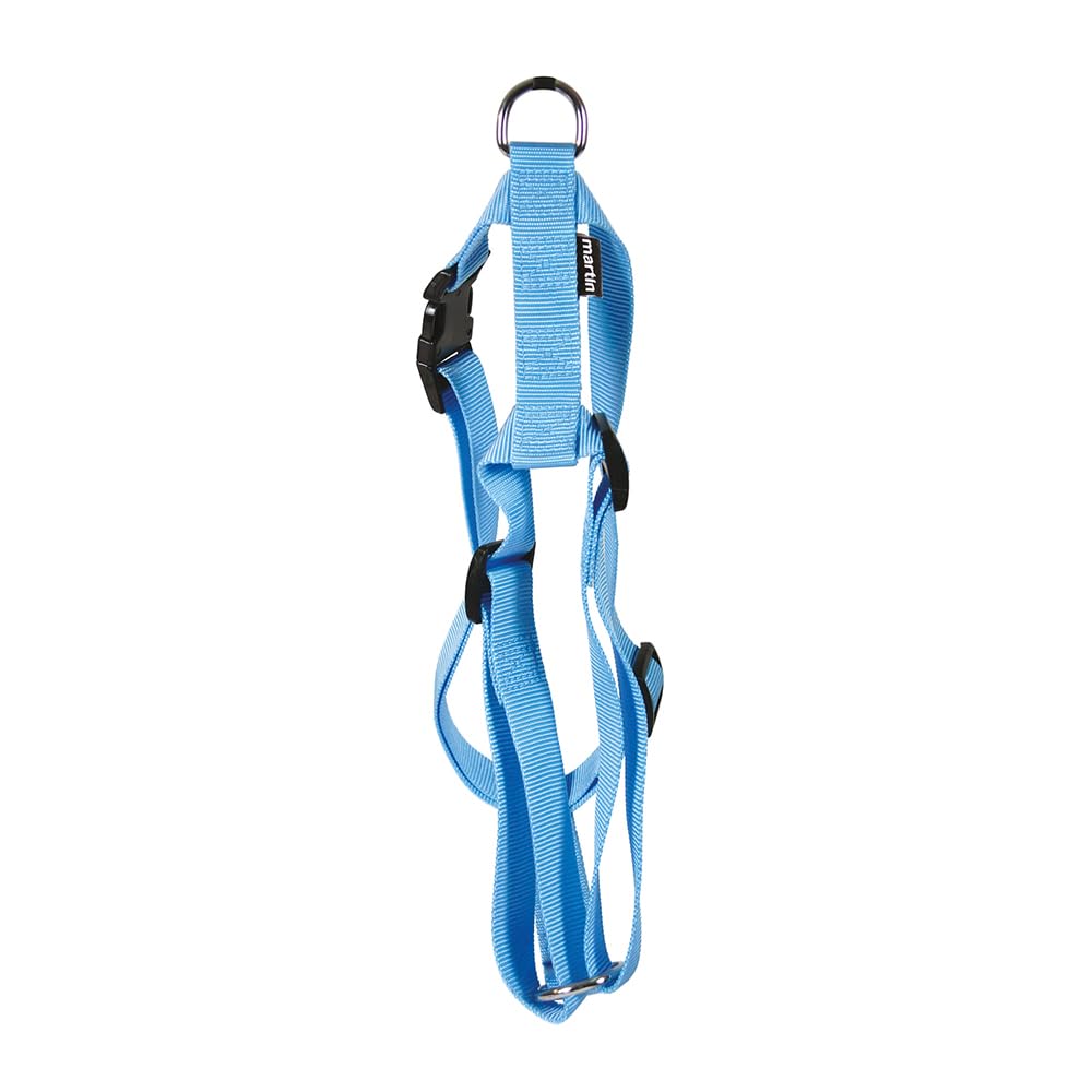 MARTIN — Harnais réglable en nylon bleu clair 10 mm 25-35 cm