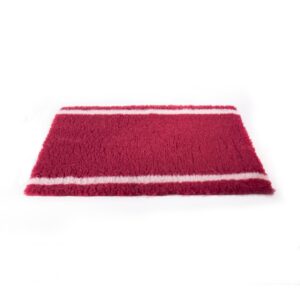 MARTIN SELLIER PetBed — Tapis épais bleu/beige 50 x 75 cm