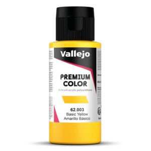 VALLEJO Premium Color — Peinture acrylique Jaune Basique 60 ml