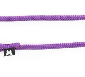 MARTIN SELLIER — Laisse ronde classique en nylon 1 m mauve