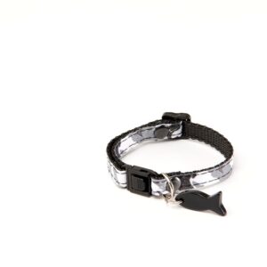 ALTER EGO Camouflage — Collier réglable en nylon pour chat gris