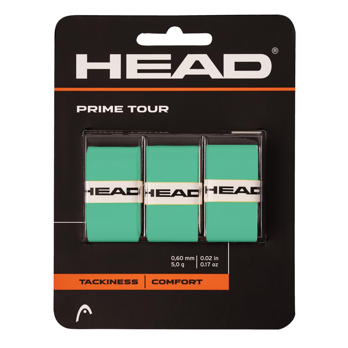 HEAD Prime Tour — Lot de 3 surgrips verts