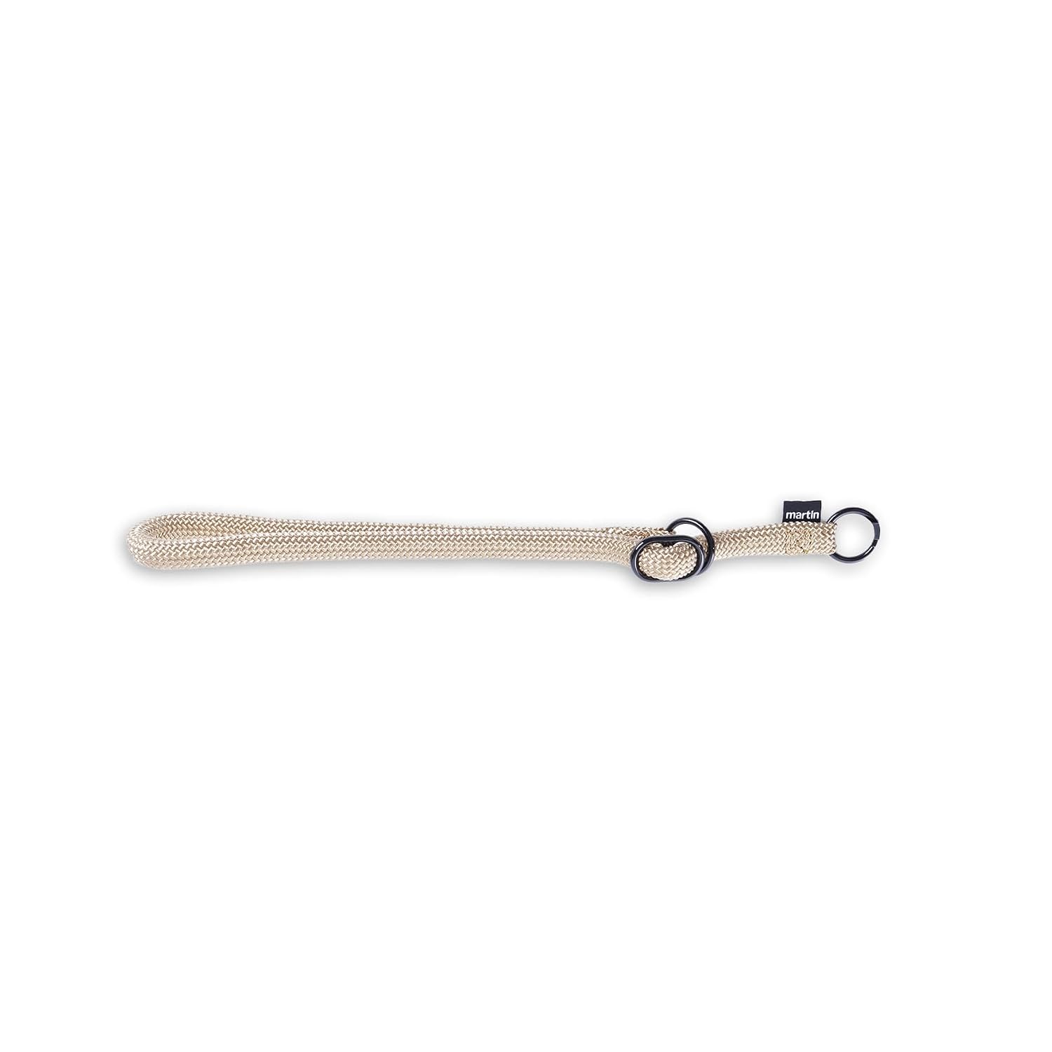 MARTIN — Collier d’éducation rond en nylon beige