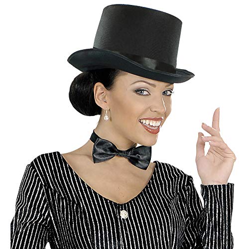 W WIDMANN MILANO Party Fashion — Chapeau haut de forme noir satiné – Image 3