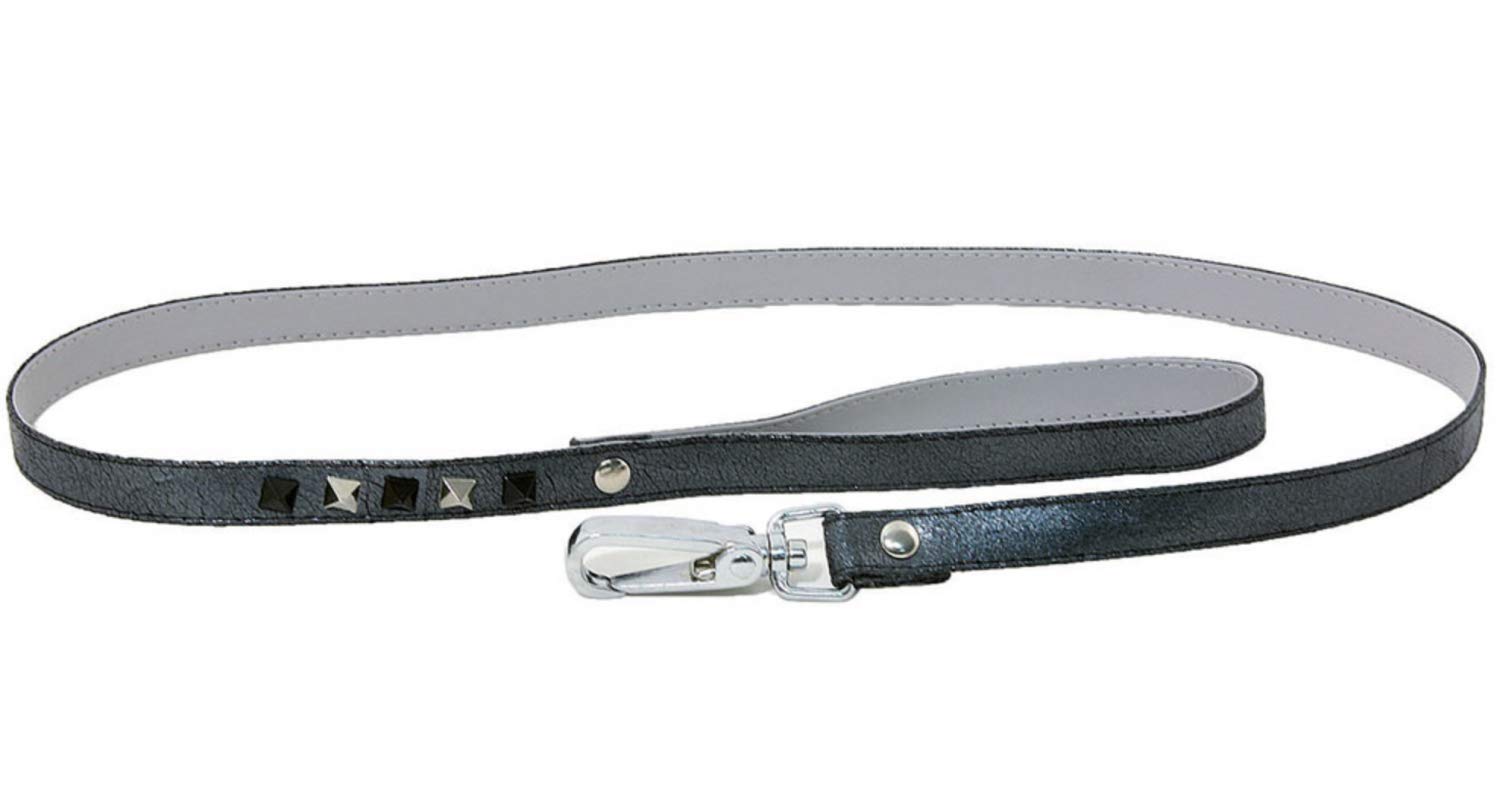 MARTIN — Laisse en cuir Glam XS noir