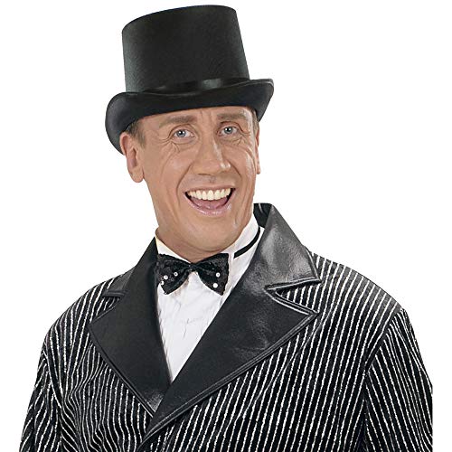 W WIDMANN MILANO Party Fashion — Chapeau haut de forme noir satiné – Image 4