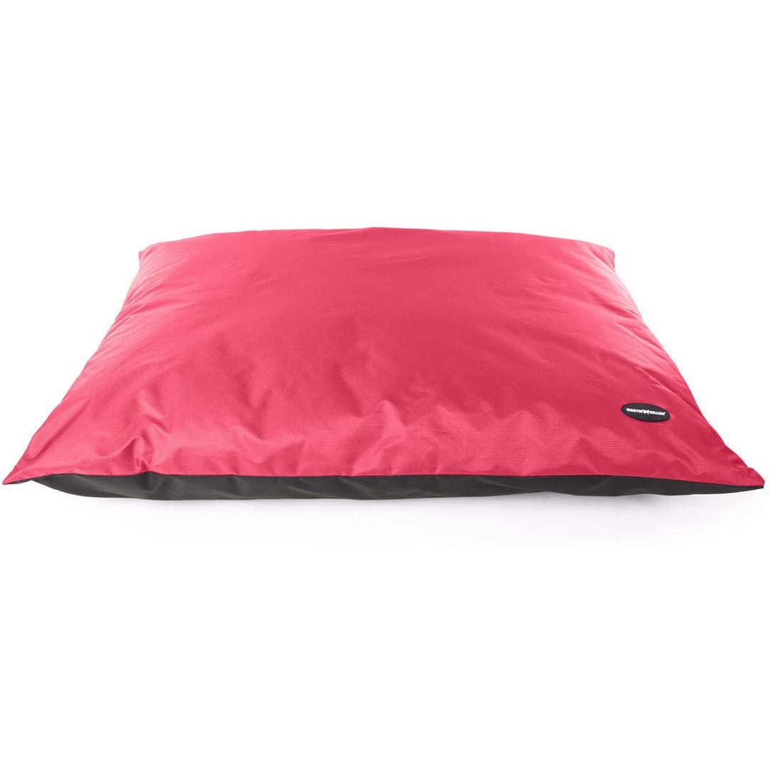 MARTIN — Coussin pour chien waterproof noir & orange 120 x 100 cm