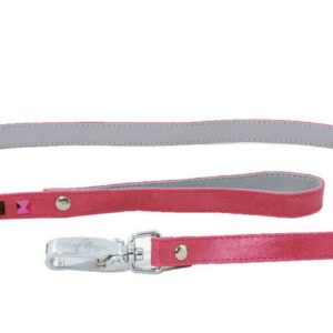 MARTIN SELLIER Color — Laisse en cuir XS rose