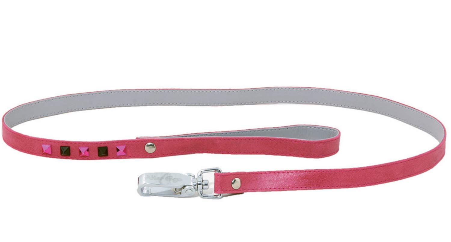 MARTIN SELLIER Color — Laisse en cuir XS rose
