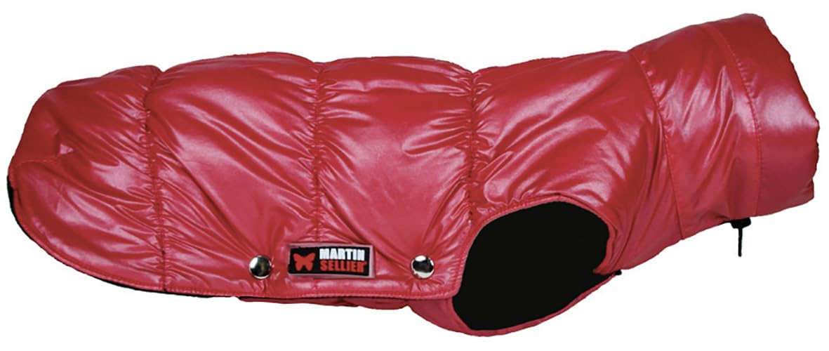 MARTIN SELLIER Glossy — Doudoune pour chien rouge S