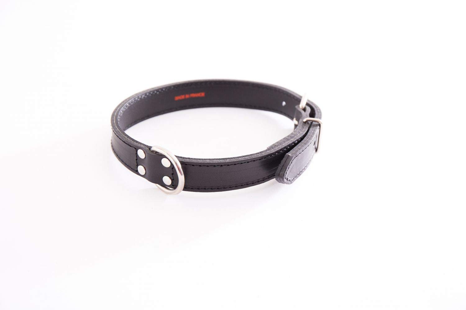 MARTIN — Collier en cuir à piqûres