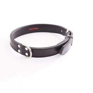 MARTIN — Collier en cuir piqué