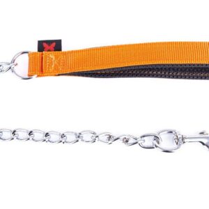 MARTIN SELLIER — Laisse en nylon orange 30-60 cm