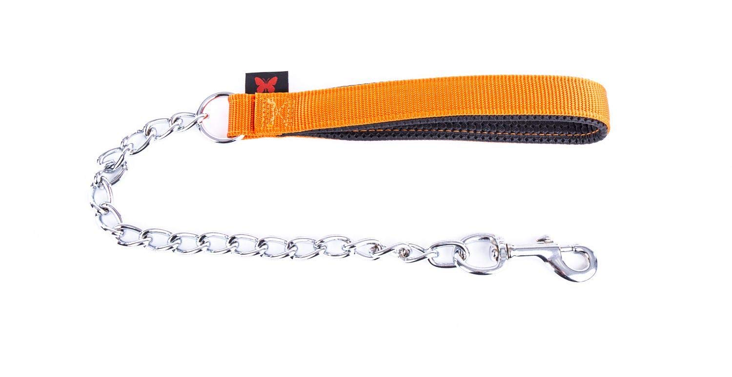MARTIN SELLIER — Laisse en nylon orange 30-60 cm