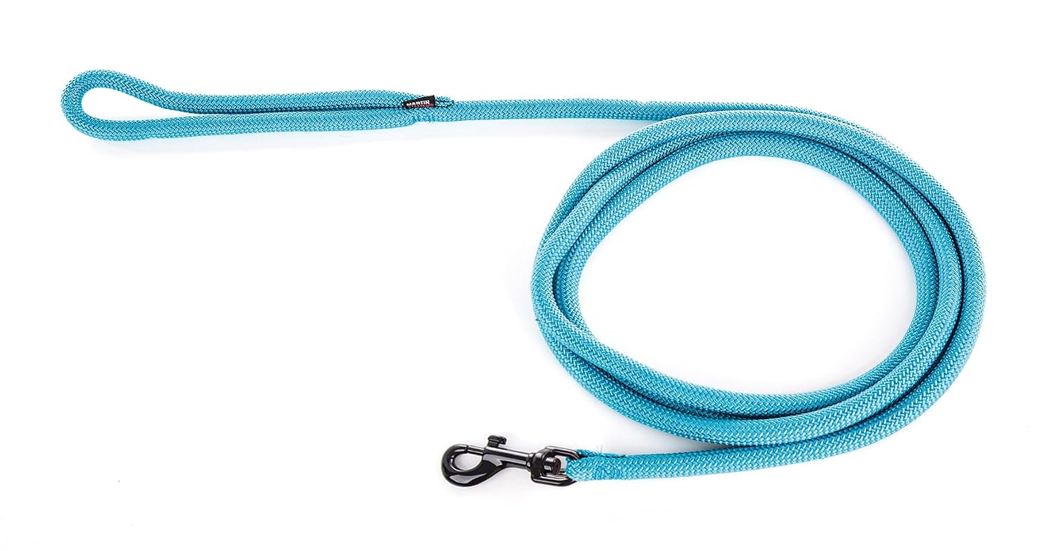 MARTIN SELLIER — Laisse ronde classique en nylon 2 m turquoise