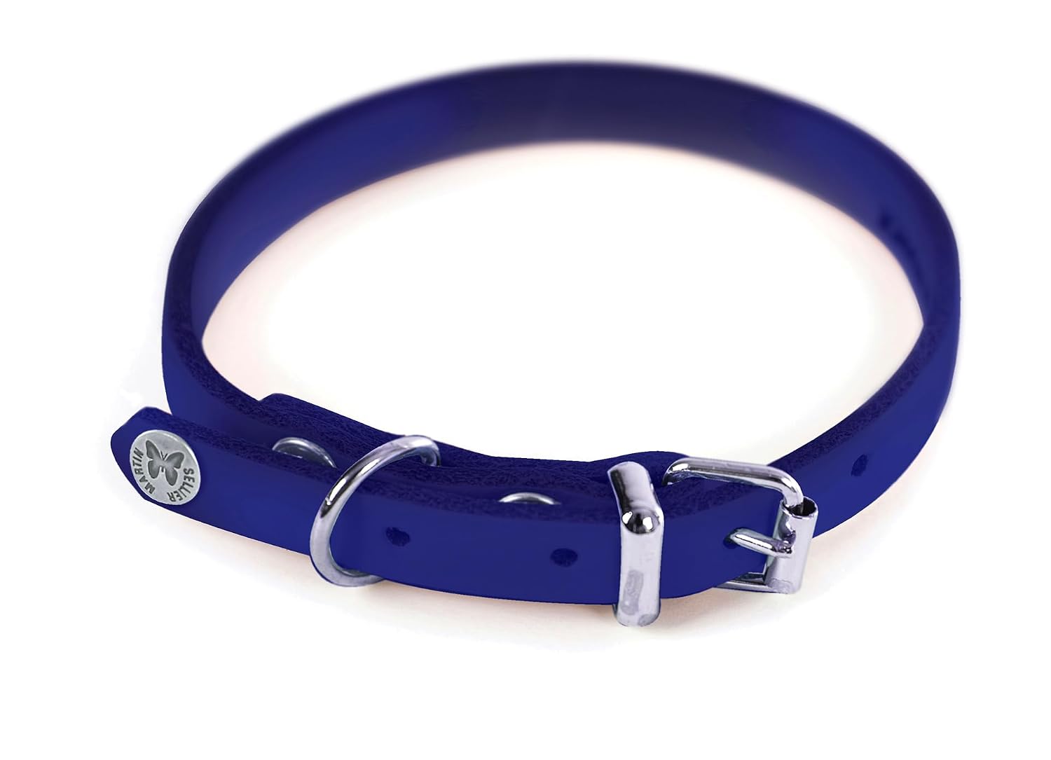 MARTIN SELLIER — Collier classique coloré en cuir parme