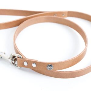 MARTIN — Laisse en cuir coloré classique